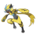 Artwork of Zeraora from Pokémon GO